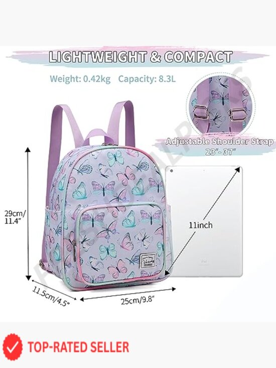 Mini Lightweight Nylon Daypack Backpack with Multiple Pockets for Travel main image 4